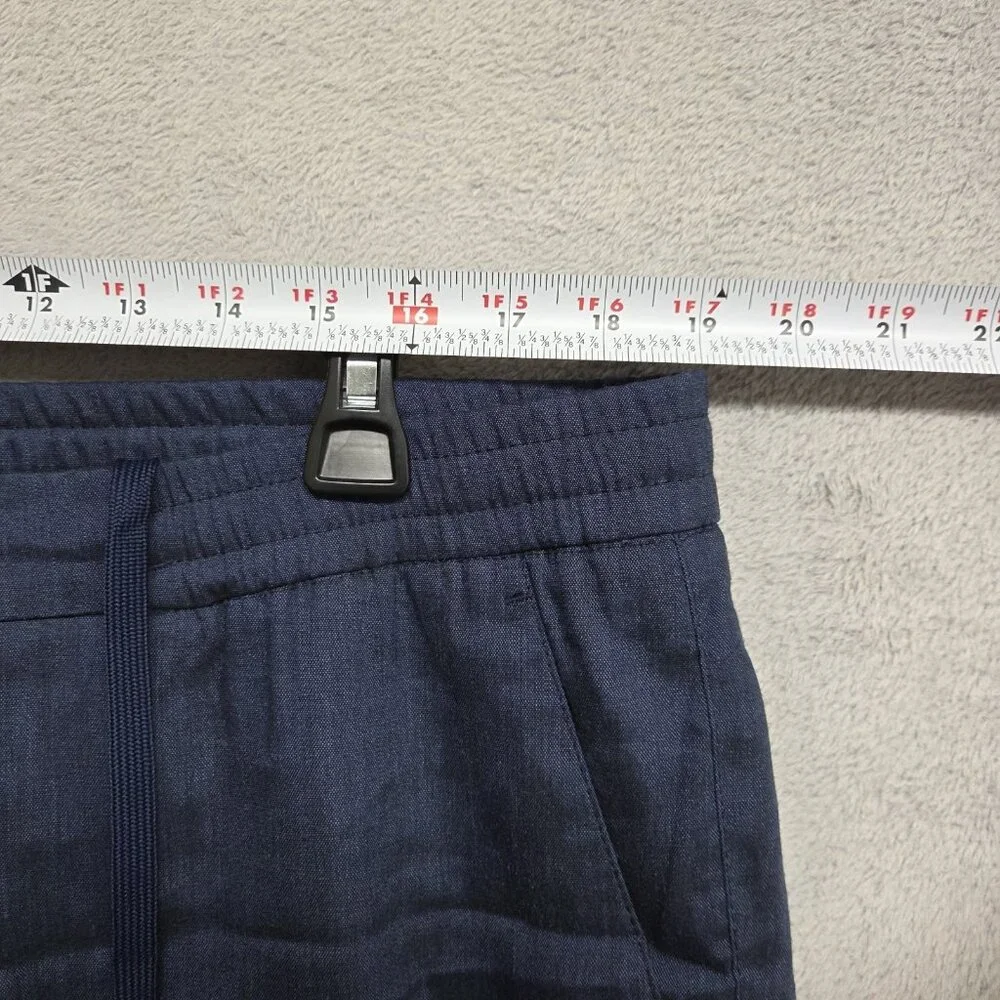 Ted Baker Pants Mens 38 Regular Yucctro Linen Blend Drawstring Slim Fit Trouser